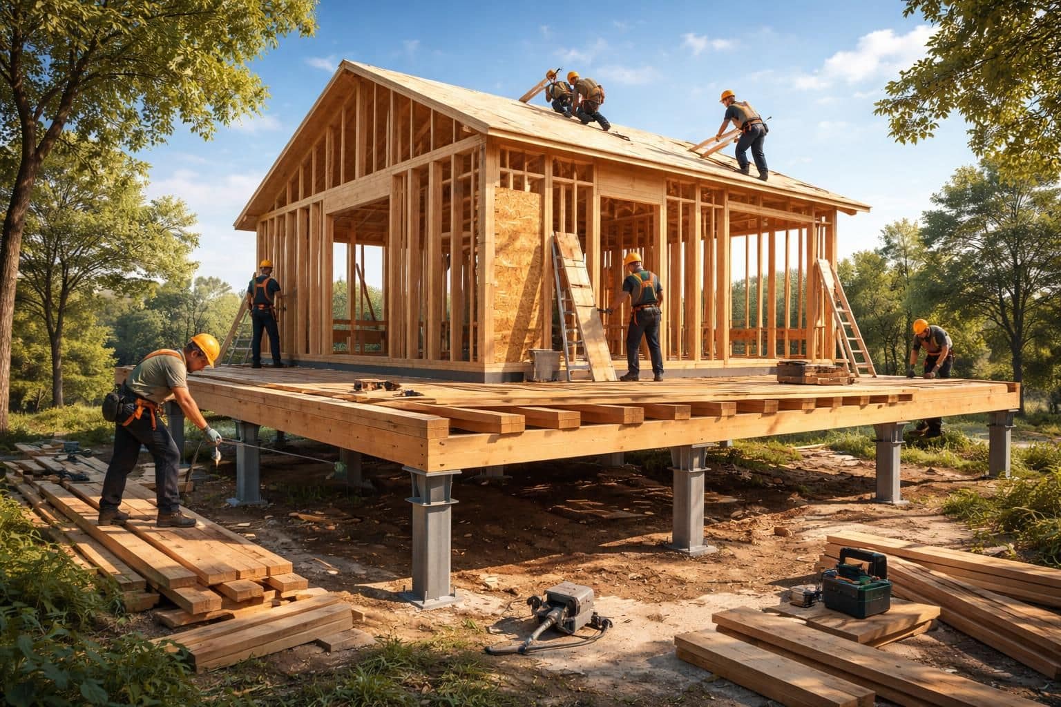 découvrez un guide pratique étape par étape pour construire une maison surélevée, alliant sécurité et esthétique. apprenez les techniques essentielles pour réussir votre projet de construction.