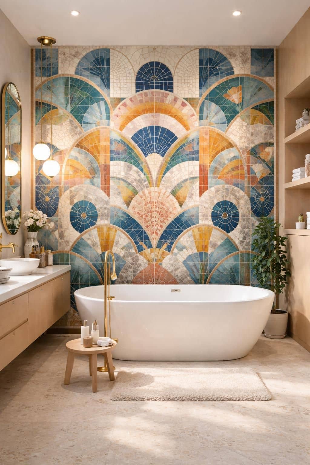 découvrez des idées et inspirations pour créer une fresque murale en carrelage unique dans votre salle de bain, alliant esthétique et fonctionnalité.