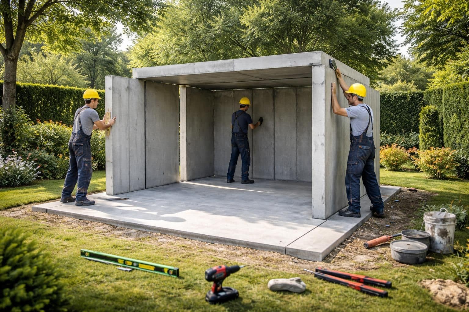 découvrez notre guide complet pour l'installation d'un abri de jardin préfabriqué en béton, avec toutes les étapes clés pour réussir votre projet facilement et durablement.