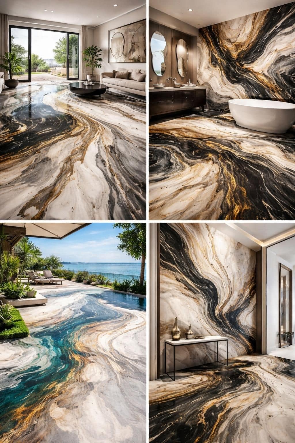 d&eacute;couvrez des id&eacute;es inspirantes et des r&eacute;alisations uniques de motifs en r&eacute;sine de marbre pour sublimer vos surfaces avec &eacute;l&eacute;gance et originalit&eacute;.