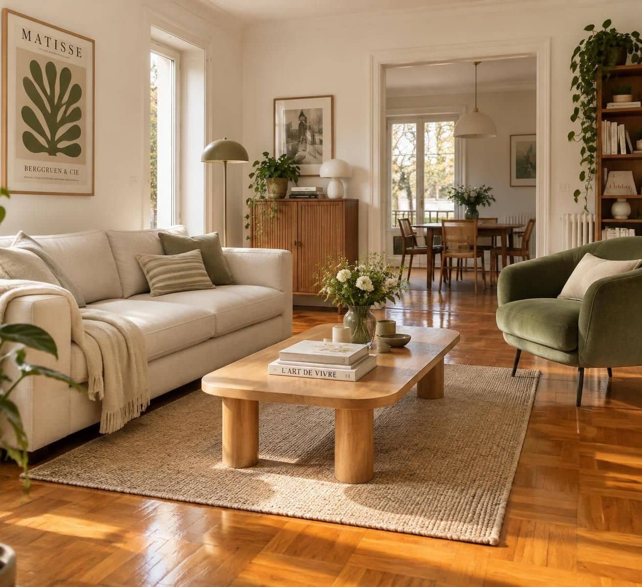 d&eacute;couvrez comment associer un parquet orang&eacute; des ann&eacute;es 80 &agrave; une d&eacute;coration contemporaine gr&acirc;ce aux bonnes couleurs, mati&egrave;res et id&eacute;es d&rsquo;am&eacute;nagement.