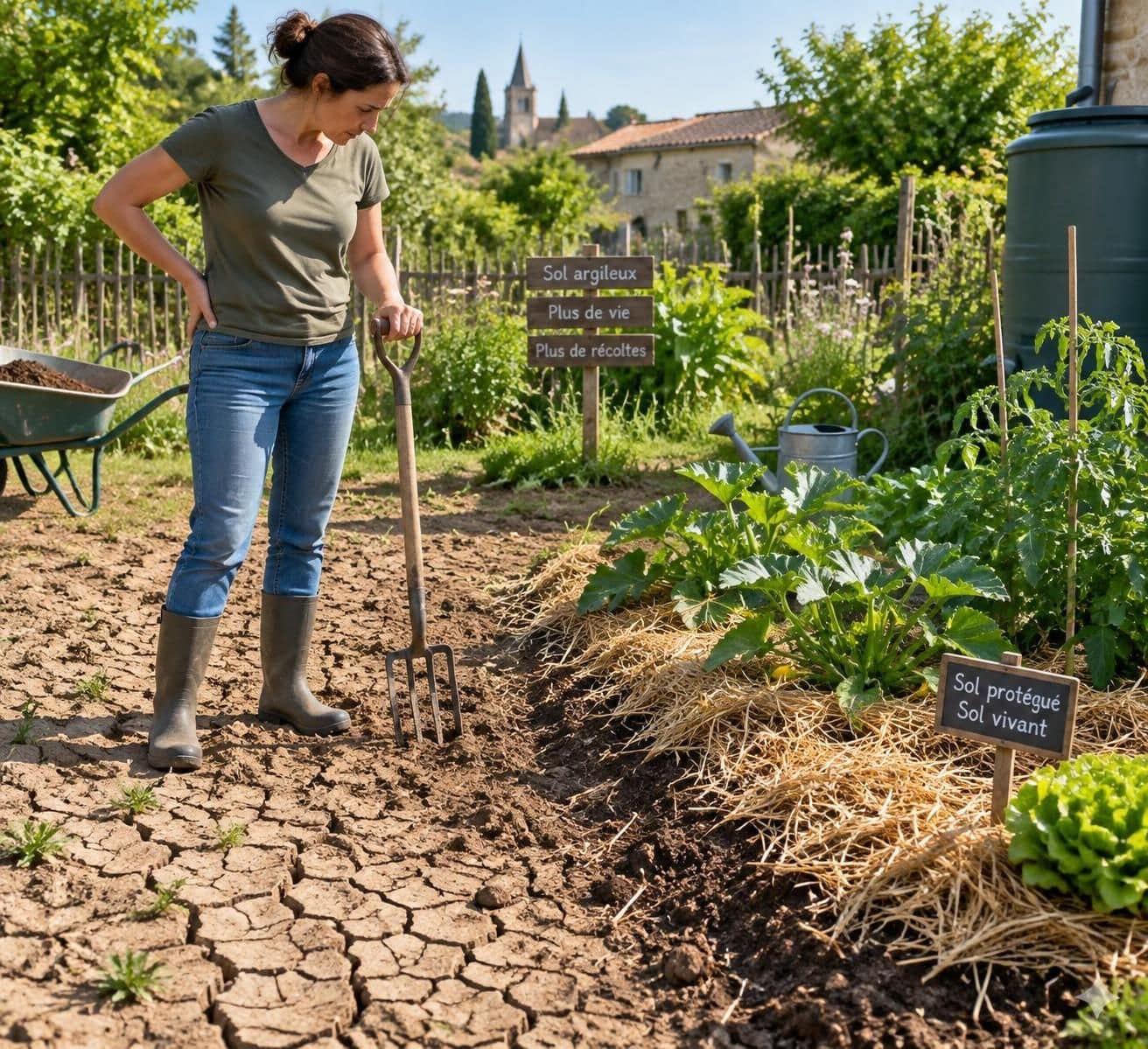 découvrez comment aménager un jardin sur un sol argileux, résistant aux craquelures estivales et à la terre collante de l’hiver.