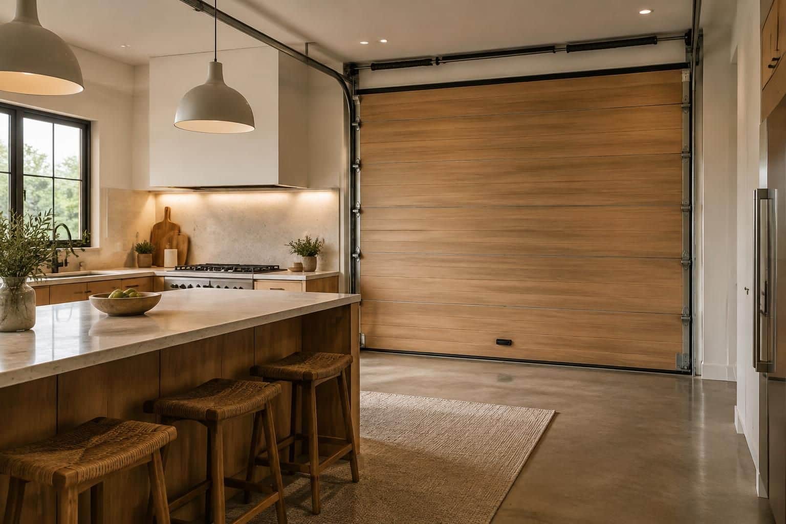 découvrez des idées pratiques et décoratives pour habiller une porte de garage donnant sur la cuisine, tout en préservant confort et harmonie.