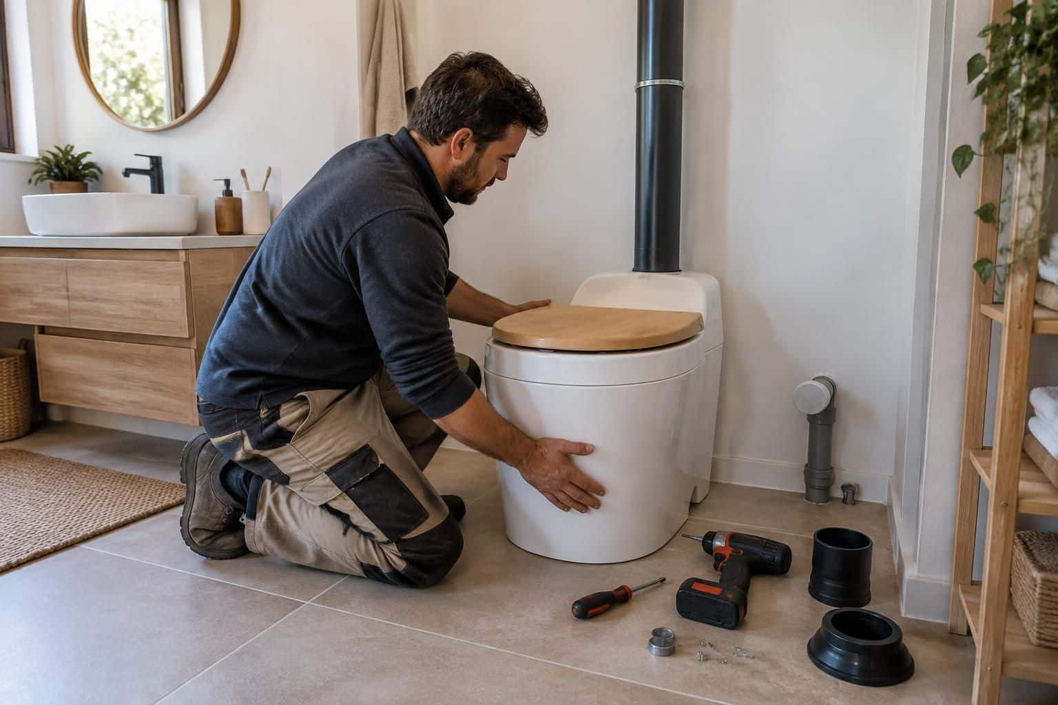 découvrez comment installer des toilettes sèches dans une maison raccordée au tout-à-l’égout : réglementation, choix du modèle et conseils pratiques.