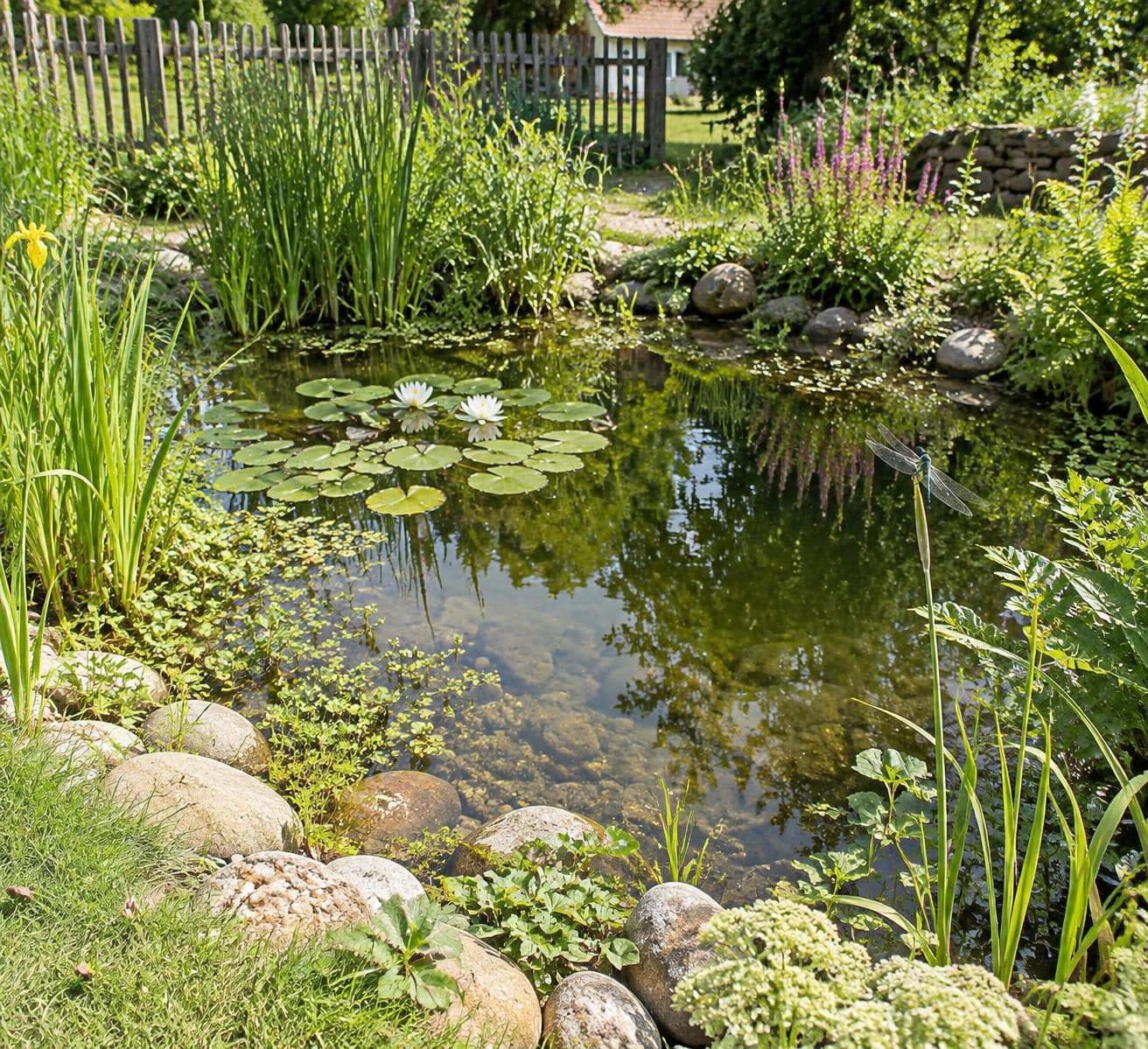 découvrez comment installer une mare naturelle de 5 m² sans pompe ni filtre : emplacement, profondeur, plantes adaptées et conseils pour favoriser la biodiversité.